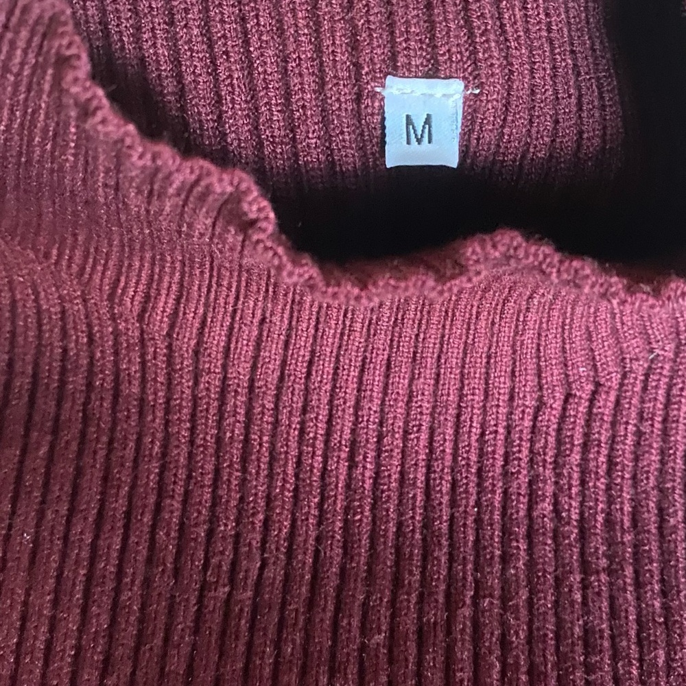 Medium sweater burgundy dress